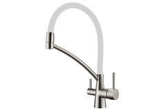 Смеситель для кухни Fabiano FKM 31.10 Inox White