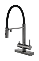 Смеситель для кухни Fabiano FKMC 3124 Black Steel (Cascad)