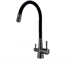 Смеситель для кухни Fabiano FKM 3126 SS Flex Nano Graphite